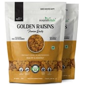 1 - NourishVitals Golden Raisins Premium Quality,  Unflavoured (Pack of 2)  200 g 