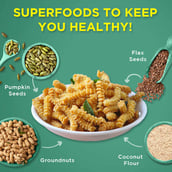 3 - Lo! Foods Low Carb Murukku, Low Carb High Protein Snacks | Healthy Snacks (Pack of 2) 200 g