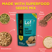 3 - Lo! Foods Keto Cookie,  Coconut  200 g 