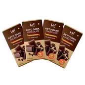 1 - Lo! Foods Dark Keto Chocolates,  4 Piece(s)/Pack  Stevia Sweetened | No Added Sugar 