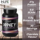 7 - INLIFE 100% Isolate Whey Protein Powder Supplement, 2.2 lb Chocolate