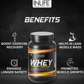 4 - INLIFE Whey Protein Powder,  2.2 lb  Vanilla 
