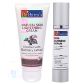 1 - Dr Batra's Natural Skin Lightening Cream & Skin Fairness Serum Combo,  2 Piece(s)/Pack  for All Types of Skin 