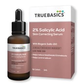2 - TrueBasics 2% Salicylic Acid Skin Correcting Serum with Niacinamide,  30 ml  for Acne, Acne Scars & Oil Reduction 