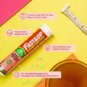 4 - Fast & Up Apple Cider Vinegar with Mother,  15 tablet(s)  Green Apple 