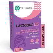 2 - Velbiom Lactogut UG Probiotics for UTIs,  30 capsules  Unflavoured 