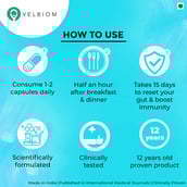 4 - Velbiom Lactogut,  30 capsules  Unflavoured 