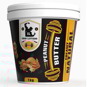 1 - IRON LIFTERS Peanuts Butter,  1 kg  Creamy Natural 