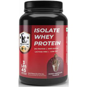 1 - IRON LIFTERS Isolate Whey Protein, 3 lb Ghana Chocolate