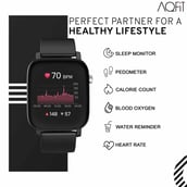 3 - AQFiT W11 Smartwatch,  Black  Free Size 