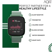 3 - AQFiT W11 Smartwatch,  Olive Green  Free Size 