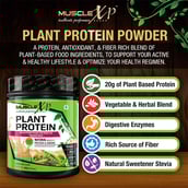 8 - MuscleXP Plant Protein with Herbal and Vegetable Blend,  0.44 lb  Chocolate 
