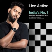 2 - Noise Fit Active Smartwatch,  Sporty Red  Free Size 