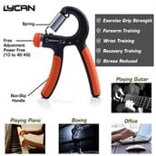 2 - Lycan R shape Hand Grip,  Orange & Black 