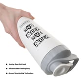 3 - GHC Steel Shaker Bottle,  White  1000 ml 