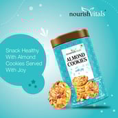 4 - NourishVitals Cookies,  0.120 kg  Dark Chocochip+Almond Combo 
