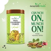 2 - NourishVitals Cookies,  0.120 kg  Pista Cranberry+Multigrain Combo 