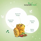 3 - NourishVitals Cookies, 0.120 kg Pista Cranberry Pack of 2