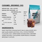2 - Myprotein Impact Whey Protein,  2.2 lb  Caramel Brownie 