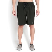 3 - John Ally Dry-Fit Gym Workout Shorts with Zipper Pockets,  Large  Dark Olive Green 