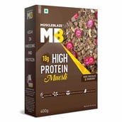 1 - MuscleBlaze High Protein Muesli OP,  0.4 kg  Dark Chocolate & Cranberry 