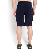 3 - John Ally Dry-Fit Gym Workout Shorts with Zipper Pockets & Cargo Deep Pockets,  XL  Midnight Blue 