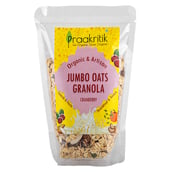 1 - Praakritik Organic Jumbo Oats Granola, 300 g Cranberry