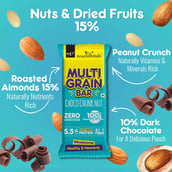 1 - NourishVitals Multi Grain Bar,  5 bar(s)  Choco Chunk Nut 