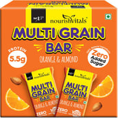 1 - NourishVitals Multi Grain Bar, 5 bar(s) Orange & Almond