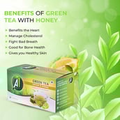 9 - A1 Indya Green Tea, 30 Tea Bag(s) Lemon & Honey