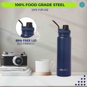 6 - Boldfit Thermo Water Bottle, Blue 800 ml