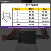 6 - Boldfit Lumbar Support Belt,  Grey  Medium 