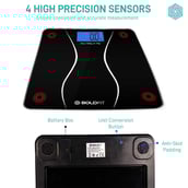 3 - Boldfit Digital Bathroom Weighing Scale, Black