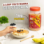 6 - MuscleBlaze High Protein Wheat Cereal OP,  1 kg  Strawberry Blast 