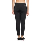 4 - John Ally Women's Gym Zipper Track Pant with Sweat Wicking,  Jet Black  Small 