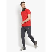 6 - John Ally Jogger Track Pant for Men with Two Zipper Pockets and Premium Fabric,  Gunmetal Grey  Small 