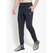 2 - John Ally Jogger Track Pant for Men with Two Zipper Pockets and Premium Fabric,  Midnight Blue  Medium 
