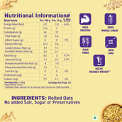 3 - Bagrrys Rolled Oats, 1.2 kg Unflavoured