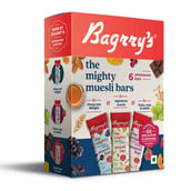 5 - Bagrrys The Mighty Muesli Bars,  6 Piece(s)/Pack  Signature Crunch, Choco Nut Delight, Fruits, Nuts & Seeds 
