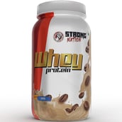 Strong Nation Supps Whey Protein, 2.2 lb Coffee