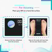 4 - beatXP Smart Weighing Scale with BMI,  Black 