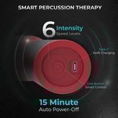 4 - beatXP Bolt Prime Deep Tissue Massager Gun, Crimson Red