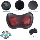 4 - beatXP Deep Heal Pillow Shiatsu Infrared Heat Therapy Massager,  Black 