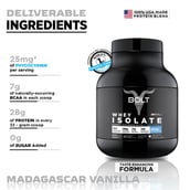 3 - Bolt Whey Isolate Super-Charged With Phycocyanin, 5 lb Madagascar Vanilla
