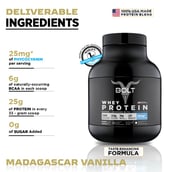 3 - Bolt Whey Protein Super-Charged With Phycocyanin, 2 lb Madagascar Vanilla