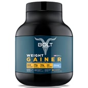 1 - Bolt Weight Gainer Super-Charged with Phycocyanin, 5 lb Alphonso Mangoza with Free Shaker