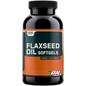 ON (Optimum Nutrition) Flaxseed Oil Softgels (1000 mg),  200 softgels 