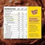 4 - Yogabars Dark Chocolate Peanut Butter,  0.4 kg  Crunchy & Chocolatey 