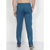 4 - John Ally Gymwear Trackpant for Men with Zipper Pockets & Dryfit Fabric,  Berlin Blue  Large 