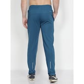 4 - John Ally Gymwear Trackpant for Men with Zipper Pockets & Dryfit Fabric,  Berlin Blue  Small 